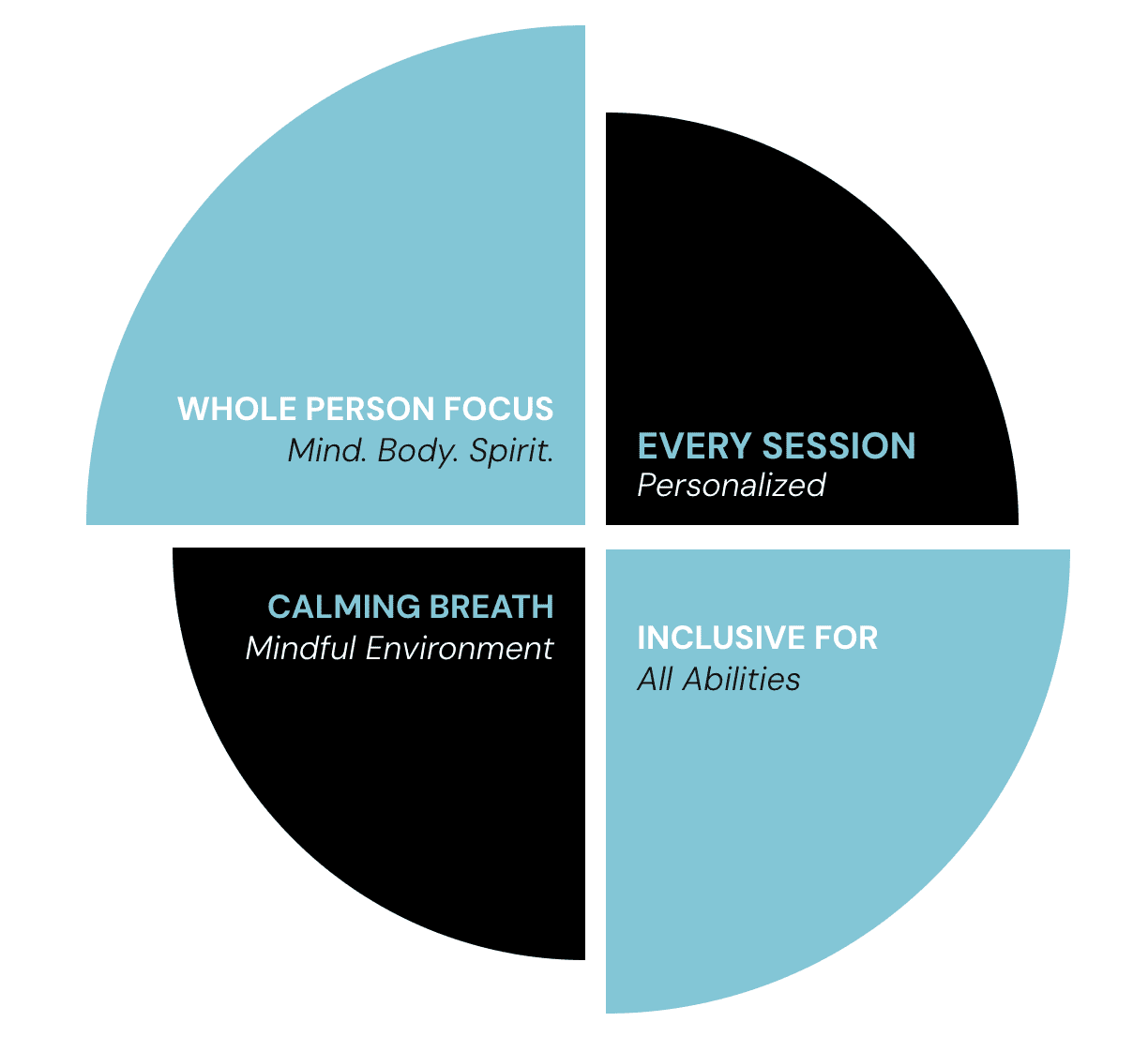 Modified Ability Yoga Wheel That Describes All The Services Jane Offers