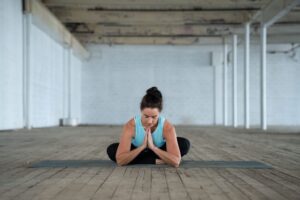 Hand-on-heart grounding breath for high-stress professionals Greenville SC