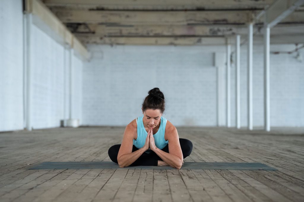 Hand-on-heart grounding breath for high-stress professionals Greenville SC